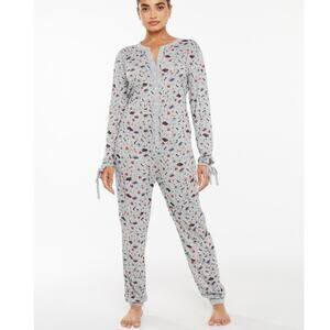 Womens Christmas One Piece Pajamas SZ L | Heels, Guitar, Presents | Savage Fenty